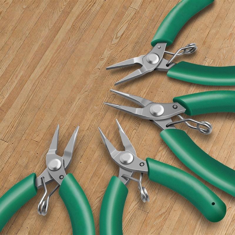 Мини-плоскогубцы ручной работы 4,5 дюйма для DIY-проектов, прочные, для резки проволоки и рукоделия