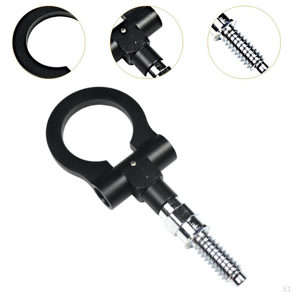 Car Folding Towing Hook Tow Bar Sturdy Swivel Ring Trailer Pull for SUV Truck Cars