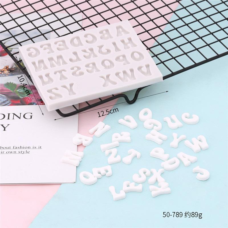 DIY Handmade Силиконовая Сахарная Форма для Торта Декор Для Вечеринки Подарки Сахарная Цифровая Буква Украшения Торта Сделай Сам Домашний Декор 26 Букв Бусины