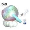 Перезаряжаемая мыльная машина со светодиодными лампами, большая емкость 600 мл, 10 отверстий, настенный автоматический аппарат для мыльных пузырей, игрушки для вечеринок на открытом воздухе, подарки для малышей