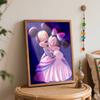 Disney Набор для масляной живописи Микки и Минни, обнимающиеся, Сладкий Романтический Арт, Декор для стены в доме, спальне, Подарок