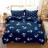 Marine Anchor Bedding Collection Ocean Sea 3D Duvet Cover Collections Comforter With Bed Linen Twin Queen King Single Size Blue Ship Vessel Kids