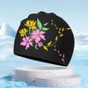 Swimming Caps Fashion Printed Waterproof Silicone Swim Caps Large Size Ear Protection Adult Swim Caps Swimming Pool Accessories