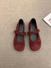 Fashion Shoes Butterfly-Knot Shallow Increased Internal Mary Janes Butterfly-knot Shoes Shallow Increased Internal Butterfly-Knot Butter