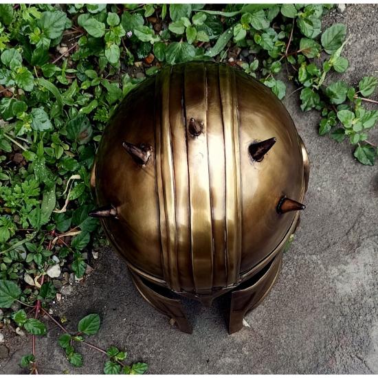 The Armorer Mandalorian Helmet Wearable Metal Helmet Larp Cosply Warrior Helmet