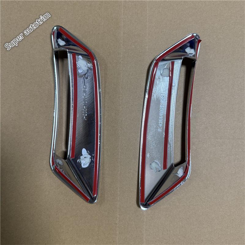 Rear Fog Light Lamp Frame Decor Cover Trim For Nissan X-Trail X Trail / Rogue T33 - 2025 ABS Chrome Accessories Exterior