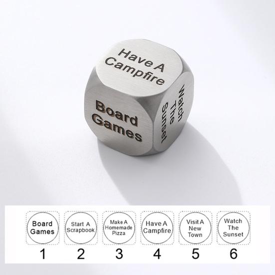 Дата Вечер Идеи Решающие Кости Портативные Нержавеющая Сталь Взрослые Пары Решающие Кости День Святого Валентина Годовщина Девушка Парень Муж Жена Подарок