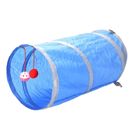 Pet Cat Kitten Tunnel Tube Toy Hide Playing Складной дом Подвесной шар-колокольчик