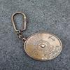 4 Pieces Brass 100 Years Calendar Keychain, Rotating Calendar Keychain, Best for Table Decor, Office Decor, Gift Keyrings