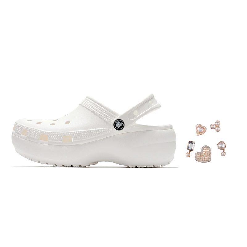 Crocs Classic Platform Clog White Women's 206750-100