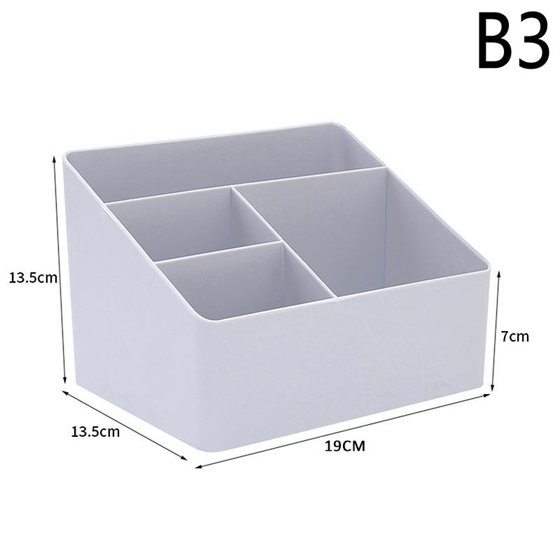 Простой маркер-кисть, цветной карандаш, настольный ящик для хранения канцелярских принадлежностей, многофункциональный держатель для хранения мелочей на три отделения