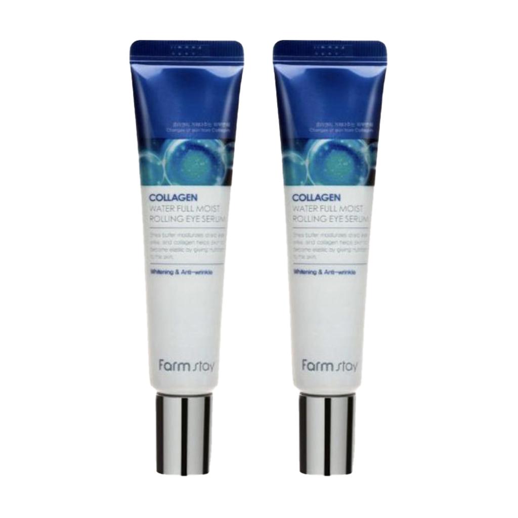 Сыворотка-роллер для кожи вокруг глаз FARM STAY с коллагеновой водой для полного увлажнения - 25мл