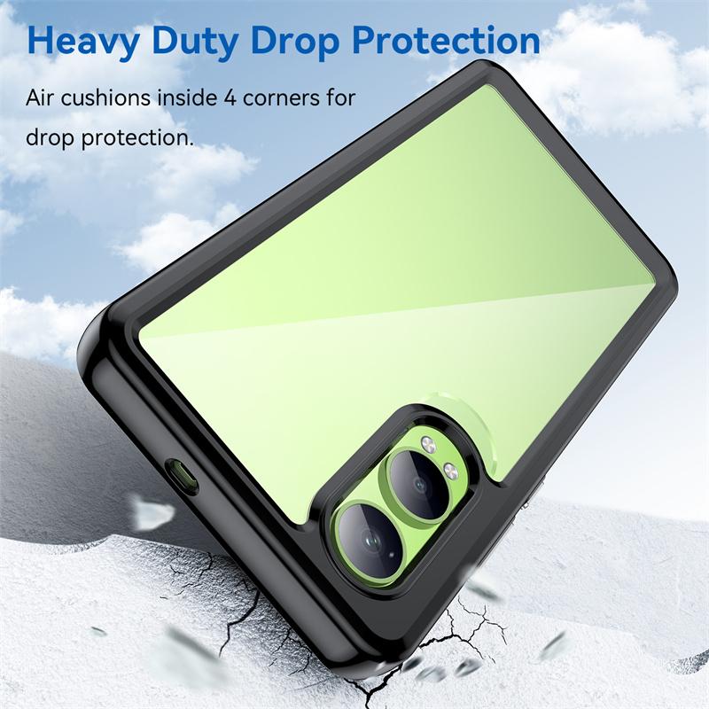 Прозрачный Цветной ТПУ Чехол для OnePlus Nord CE 4 Lite 5G Защитная Накладка Прозрачный Ударопрочный Чехол с Полной Защитой