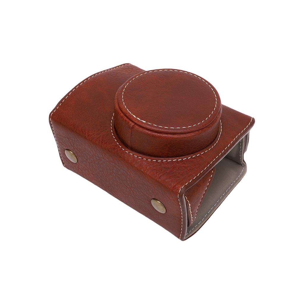 Camera Case for PowerShot V1 PU Leather Protective Cover with Detachable Adjustable Shoulder Strap