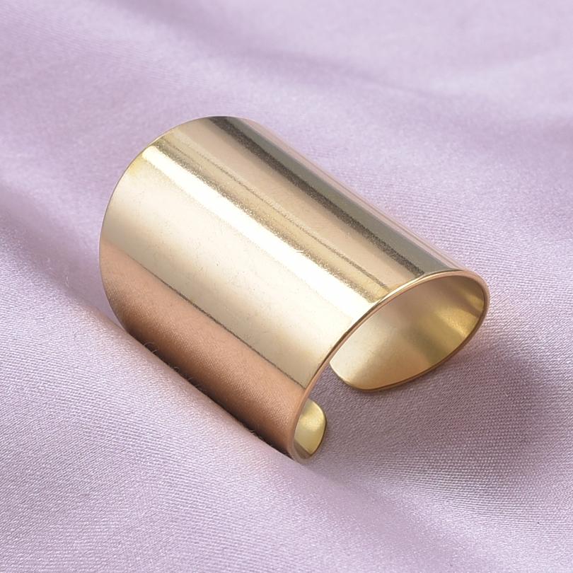 Массивное Неровное Широкое Кольцо Открытое Кольцо из Нержавеющей Стали Для Женщин Мужчин Аксессуары Индийские Украшения Винтажное Кольцо на Палец Bague Femme Подарок