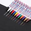 12 Colors Paint Marker Permanent Brush Pen Portable Oil-based Colored Drawing Marker Wood