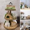 Easter Tiered Tray Ornament Decorative Home Decoration