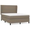 VidaXL Divan Bed with Mattress Taupe 140x200 Cm Fabric - Model 3127809