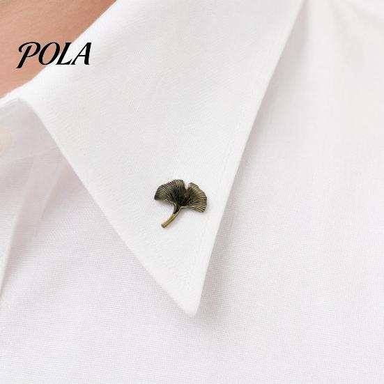 Women Lapel Pin Men Suit Pin, Feather Apricot Leaf Design Brooch Scarf Fixing Zinc Alloy for Shirt Collar Coat Cardigan
