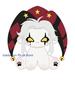 Anime The Freak Circus Pierrot Long Ears Hat 20cm Sitting Posture Figures Pillow Soft Body Mascot Plushies Pillow Sofa Cushion