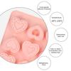 Силиконовая форма для льда, пищевой силикон, без BPA, гибкая, антипригарная, форма для конфет, шоколада, печенья, 9 ячеек, форма для выпечки с рисунком сердца