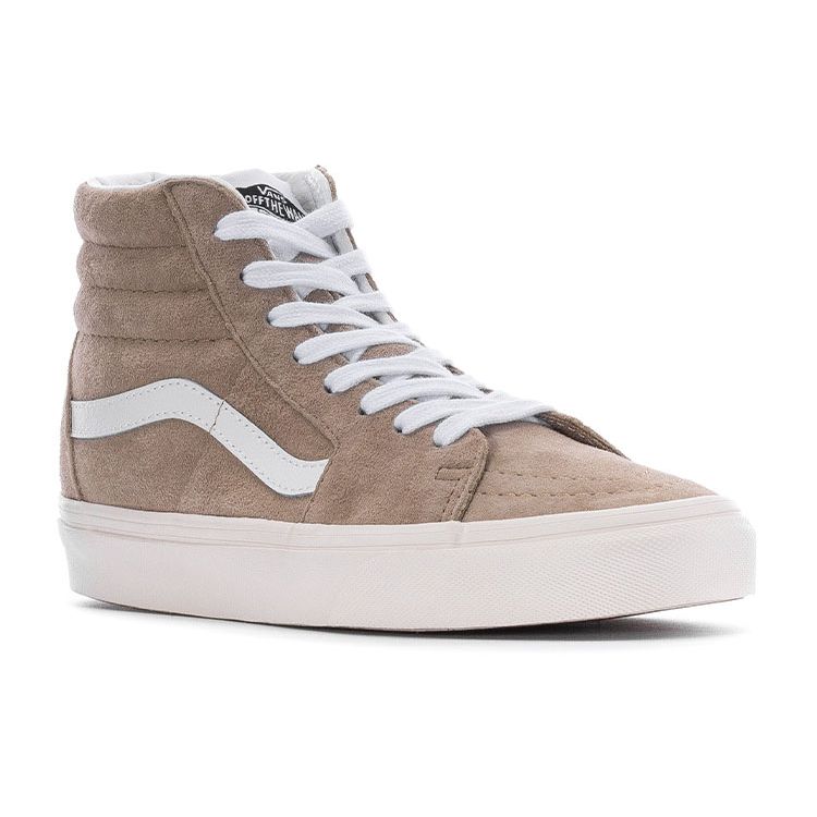 Vans Sk8 Casual High-Top Skate Shoes Unisex Sneakers Brown White VN0A5JMJ8DT