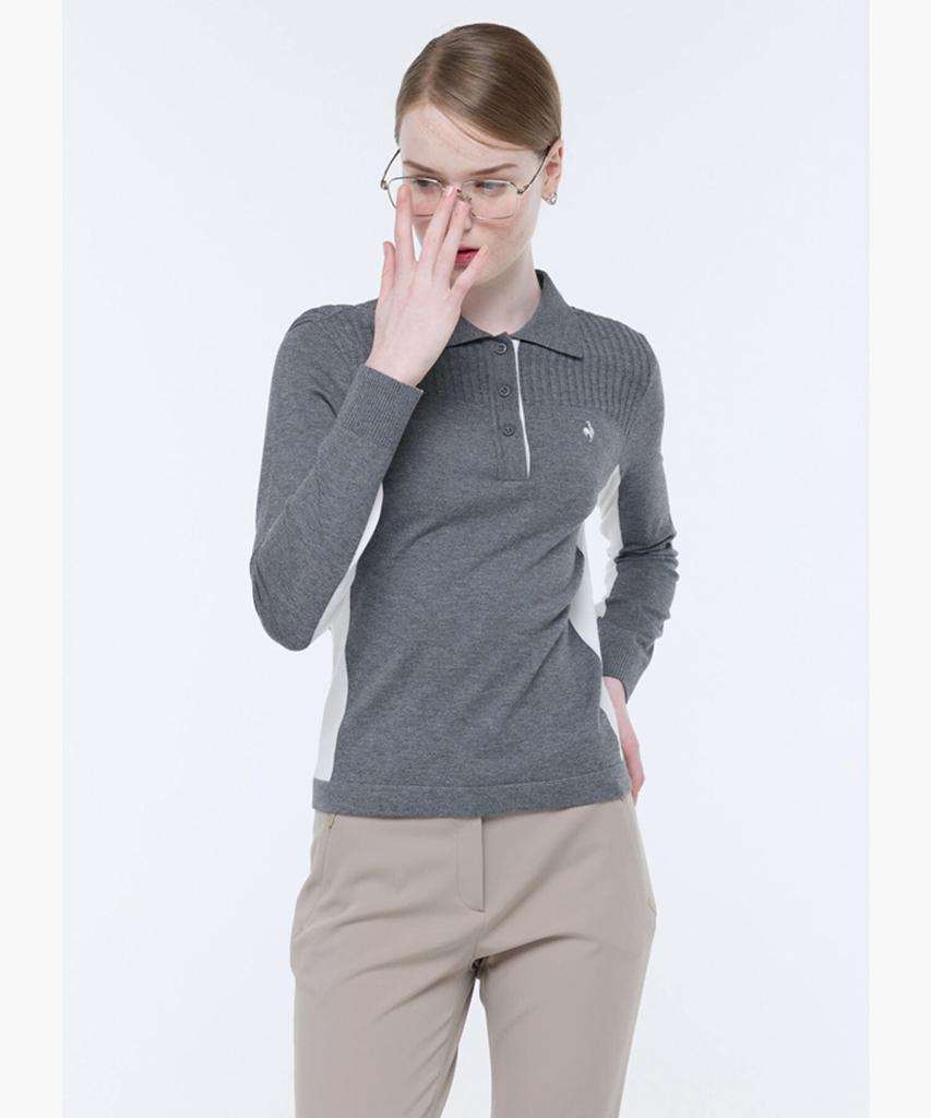 Женский свитер LECOQ GOLF с контрастным воротником (Gq322Lkp92)