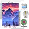 Полный 5D Diy Алмазная картина Снежная сцена 5D Алмазная картина
