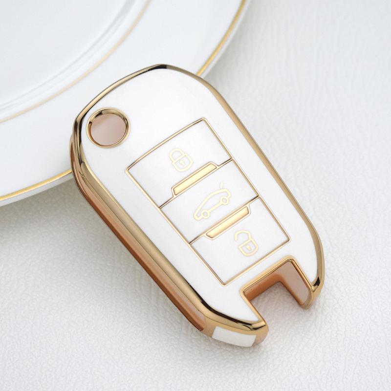 Чехол для дистанционного ключа из ТПУ для Peugeot 208 107 206 306 307 308 2008 3008 4008 5008 RCZ Citroen C1 C2 C3 C4 C5 CACTUS C8 протектор
