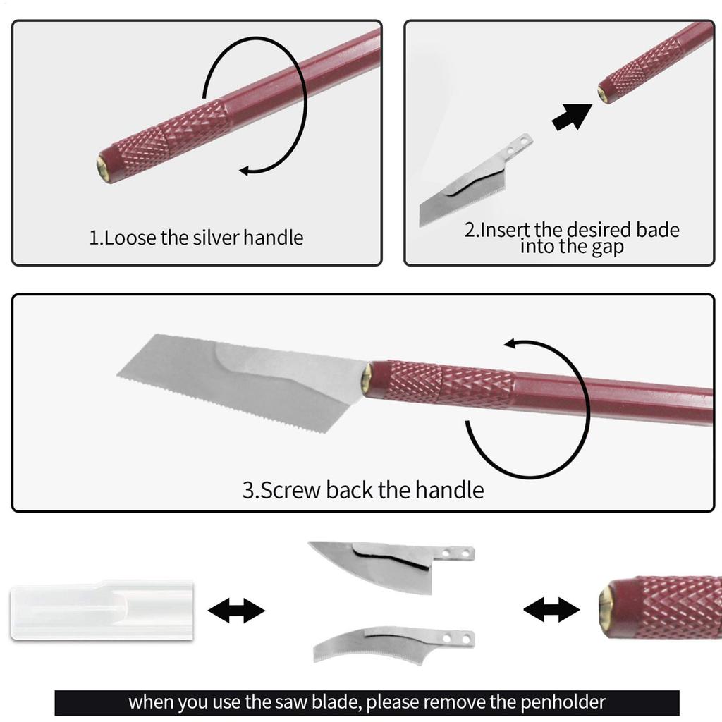 Model Craft Hand Saw Craft Tools Hand Model Saw Kit Hobby Craft Saw Hacksaw Tool Kit with 4 Craft Cutters for Handcrafted