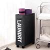 23 Inches Rolling Slim Laundry Basket with Wheels Collapsible Laundry Hamper On Wheels Tall Thin Narrow Foldable Storage Bins