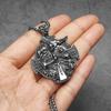 Кресты Викингов Амулеты Ворон Мужские Ожерелья Подвеска из Нержавеющей Стали Цепочка Женские Панк Модные Украшения Новые Аксессуары Подарки Оптом