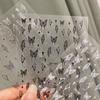 Серебряные черные белые бабочки 3D наклейки для ногтей металлические бабочки звезды распятия самоклеящиеся слайдеры обертывания маникюрные гель-лаки наклейки