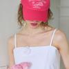 SALON DE YOHN Business Trip Ball Cap_ Pink