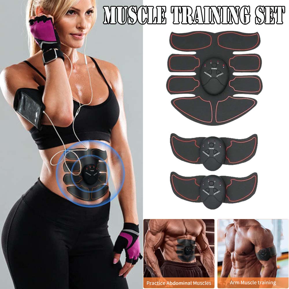 Смарт-EMS наклейка для тренировки мышц живота, массажер для мышц рук, тренажер для похудения, бодибилдинг, фитнес