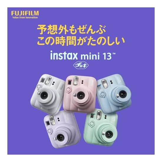 FUJIFILM instax mini 13 Instant Camera, Clay White, INS MINI 13 WHITE