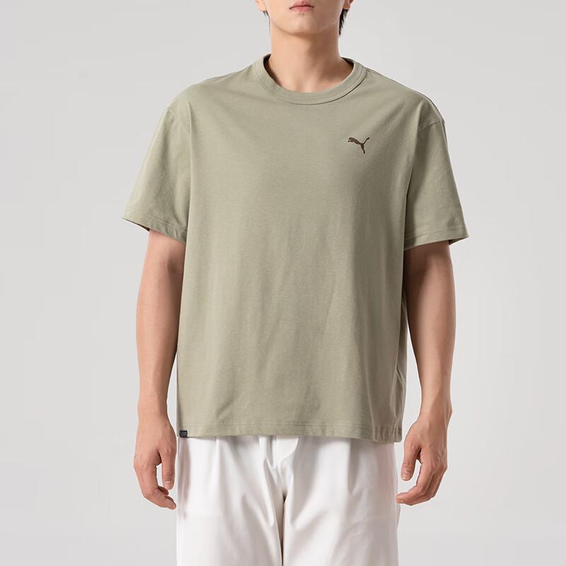 Puma Всему свое время Модная футболка с круглым вырезом, мягкая, универсальная, с коротким рукавом, мужские топы 634790-82