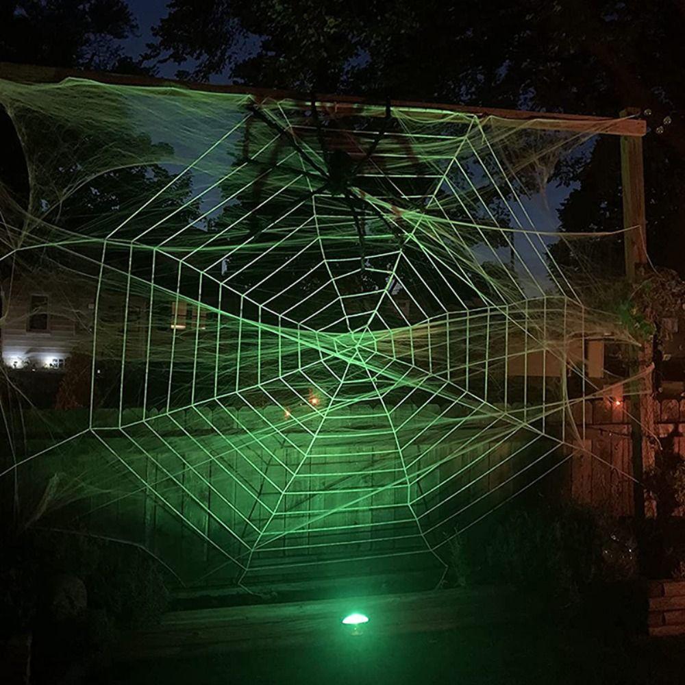 Stretchy Halloween Spider Web Giant Halloween Plush Cobweb Durable Ghost Festival