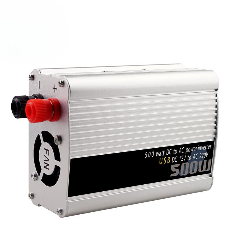 500 Вт инвертор с модифицированной синусоидой 12 В 24 В до 110 В 220 В полная мощность для зарядки портативного транспортного средства на открытом воздухе