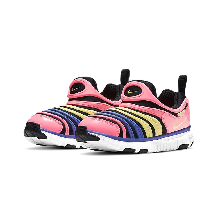 Nike Dynamo Свободные Удобные и Модные Устойчивые к истиранию Низкие Детские Lifestyle Кроссовки Розовые Синие Желтые 343738-025