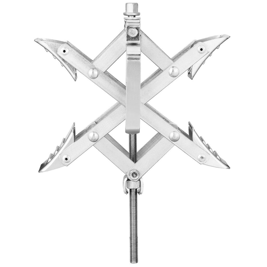 Camper Wheel Chock Stabilizer, X-shaped RV Stabilizer Wheel Chock, Fit for 1.5" to 10" Tire Space, 2 Sets of Wheel Chocks with Ratchet Wrench and