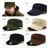 Unisex Korean-Style Trendy Summer Military Cap - Breathable, Flat Top, Sun Protection