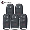 KEYYOU 2/3/4/5 Кнопочный Чехол-Оболочка для Умного Ключа Автомобиля Для Jeep Grand Cherokee Dodge Ram 1500 Journey Charger Dart Challenger Durango