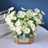 Artificial Flower Realistic Decorative Reusable Modern Table Centerpiece Chamomile Decoration Wedding Decor