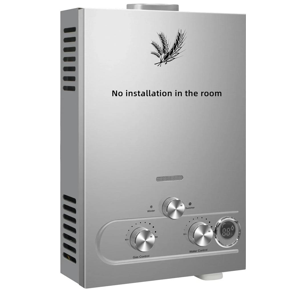 10 л Нагреватель горячей воды 5 галлонов в минуту Безнапорный Пропан Газ Мгновенный Бойлер для автодома