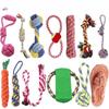 Dog Toy Teeth Chew Carrot Knot Rope Ball Braided Cotton Rope Interactive Toys Training Durable Bite Resistant Puppy Pet Supplies