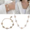 Minimalist Daisy Bracelet Necklace Elegant Chain Bracelet Alloy Texture Perfect for Everyday Wear and Special Occasions