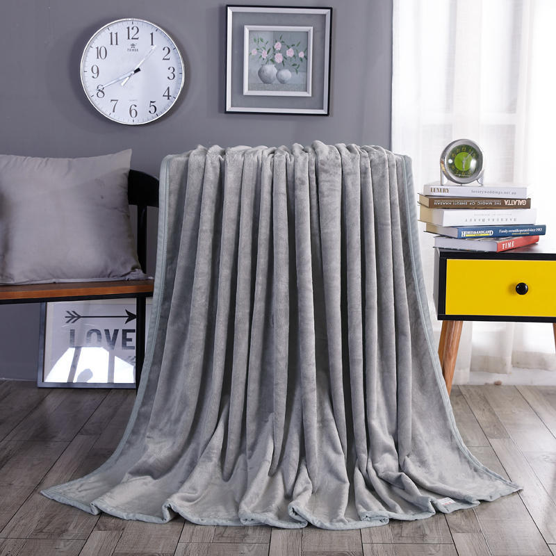 Микроплюшевое фланелевое одеяло, супермягкий теплый однотонный коврик, постельное белье для дивана