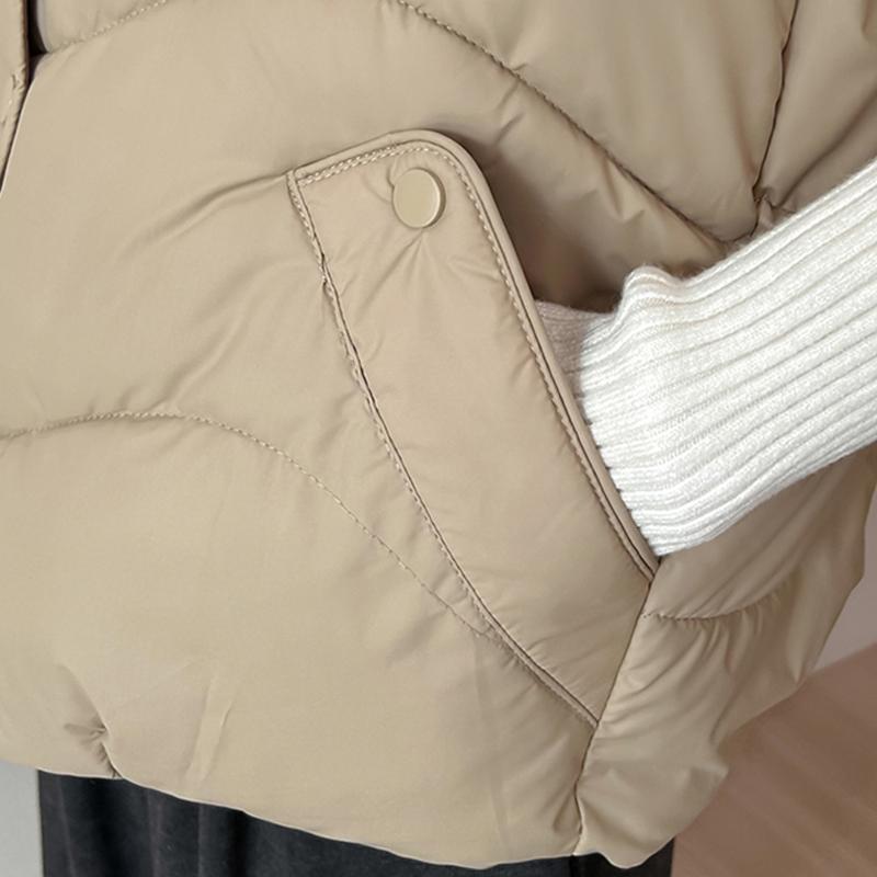 Модный зимний жилет без рукавов для женщин, теплый, верхняя одежда, с капюшоном, повседневный, толстый, женские куртки