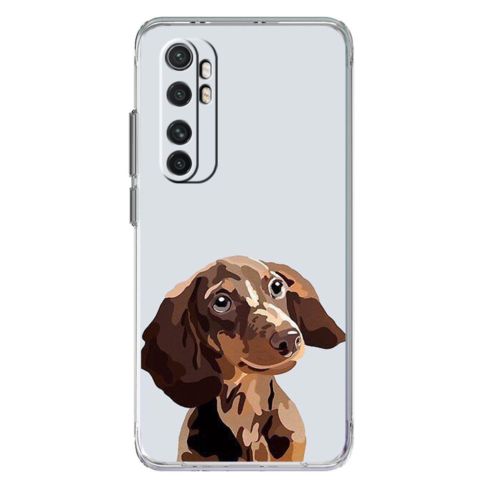 Dachshund Sausage Dog Phone Case For Xiaomi Mi 14 13 13T 12T 10 12 Lite 11 Ultra 11X 11T Pro Poco X6 X5 X3 NFC F6 5G Clear Cover